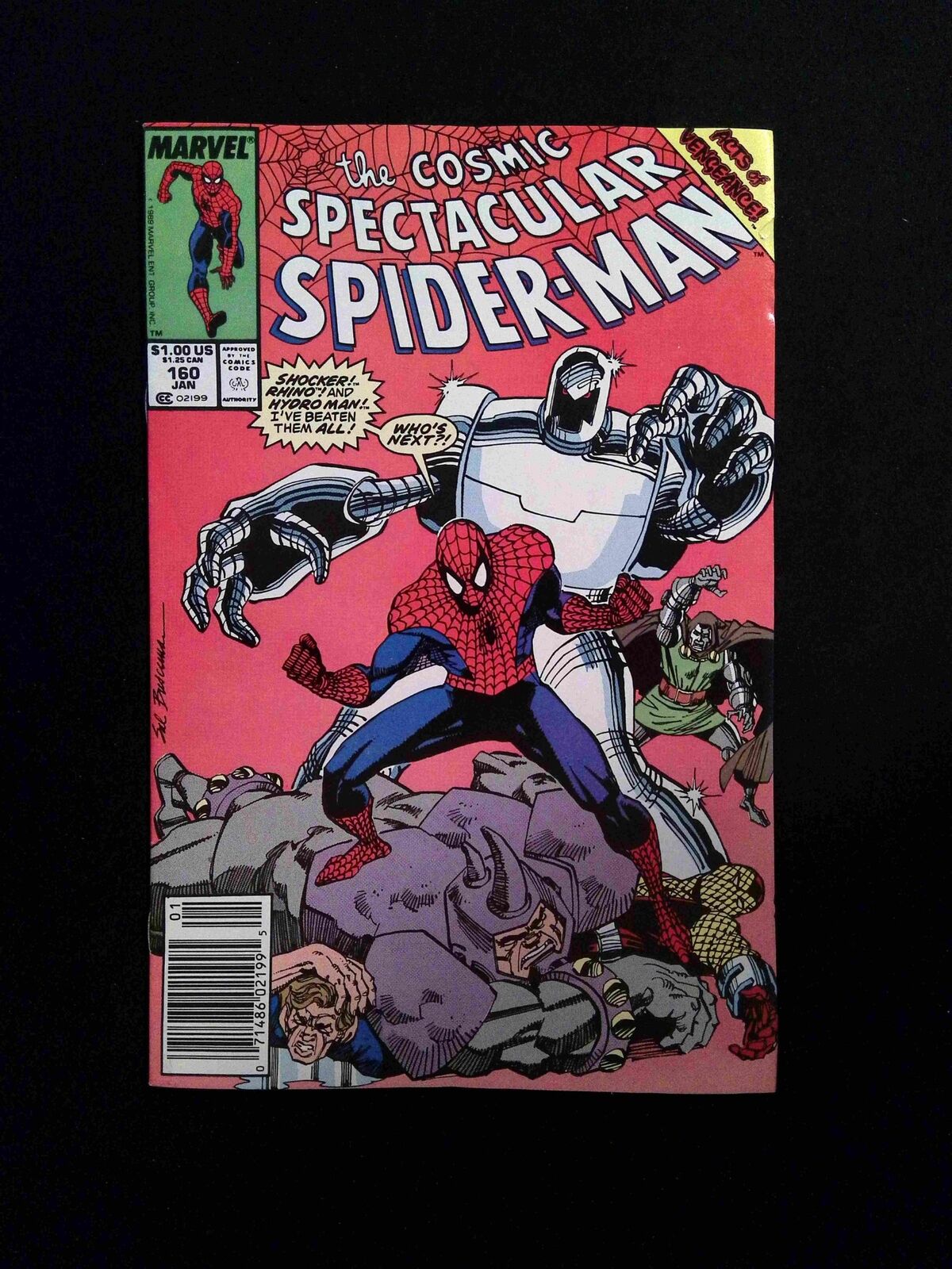 Spectacular Spider-Man #160  MARVEL Comics 1990 FN/VF NEWSSTAND