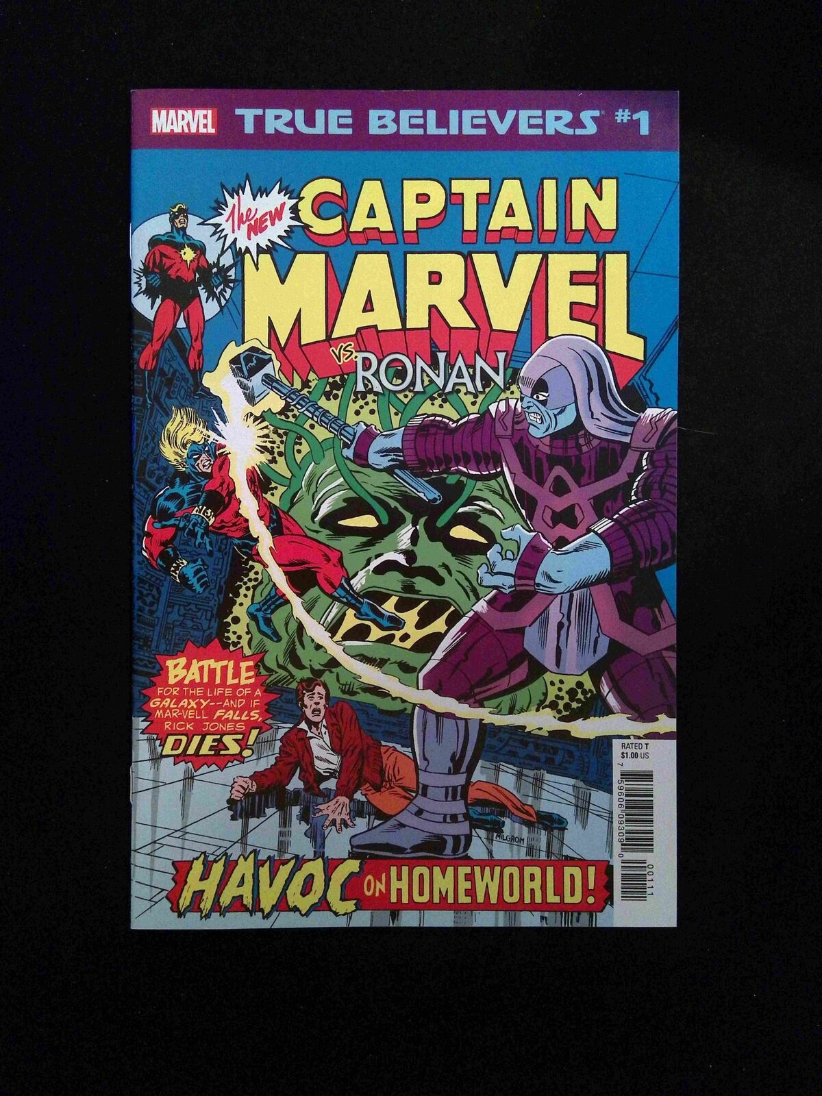 True Balievers Captain Marvel vs. Ronan #1  MARVEL Comics 2019 NM-