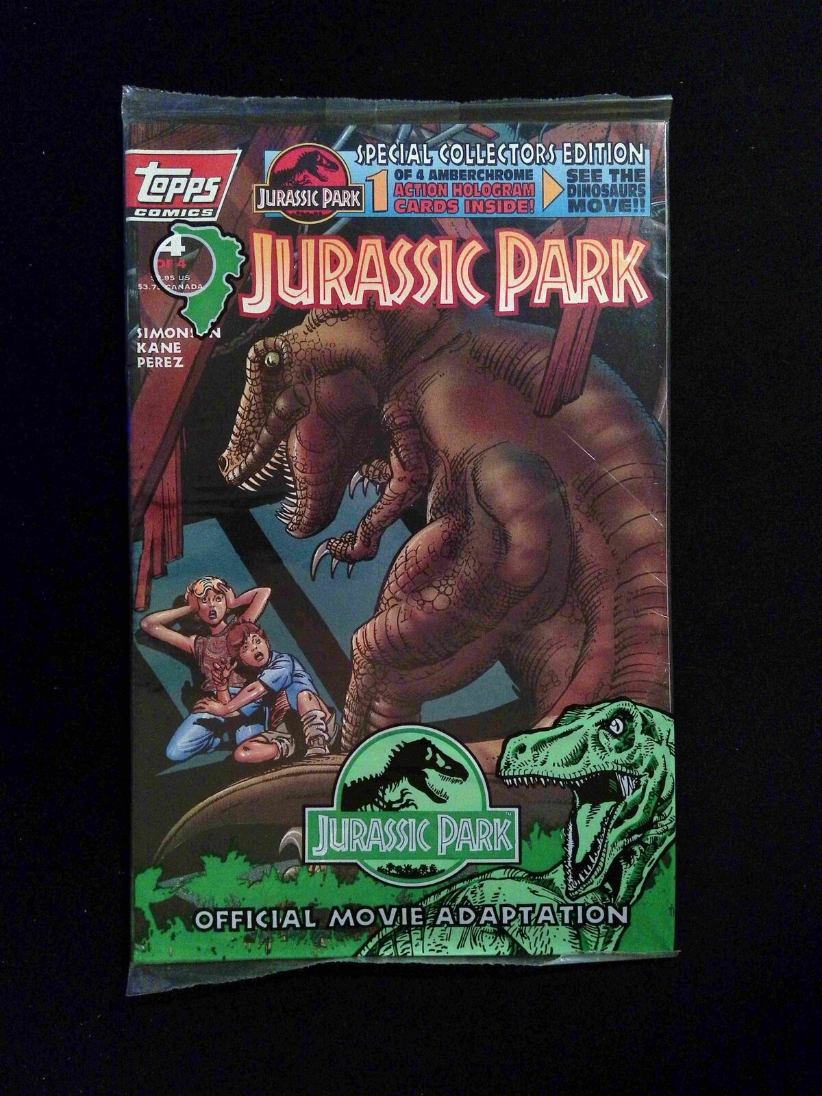 Jurassic Park #4  TOPPS Comics 1993 VF/NM