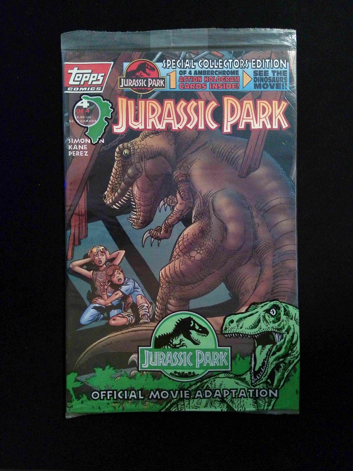 Jurasic Park #4  TOPPS Comics 1993 VF/NM