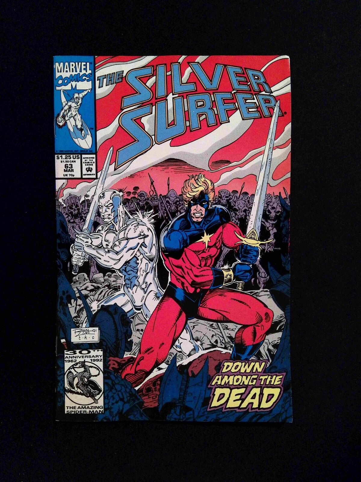 Silver Surfer #63 (2ND SERIES) MARVEL Comics 1992 FN/VF