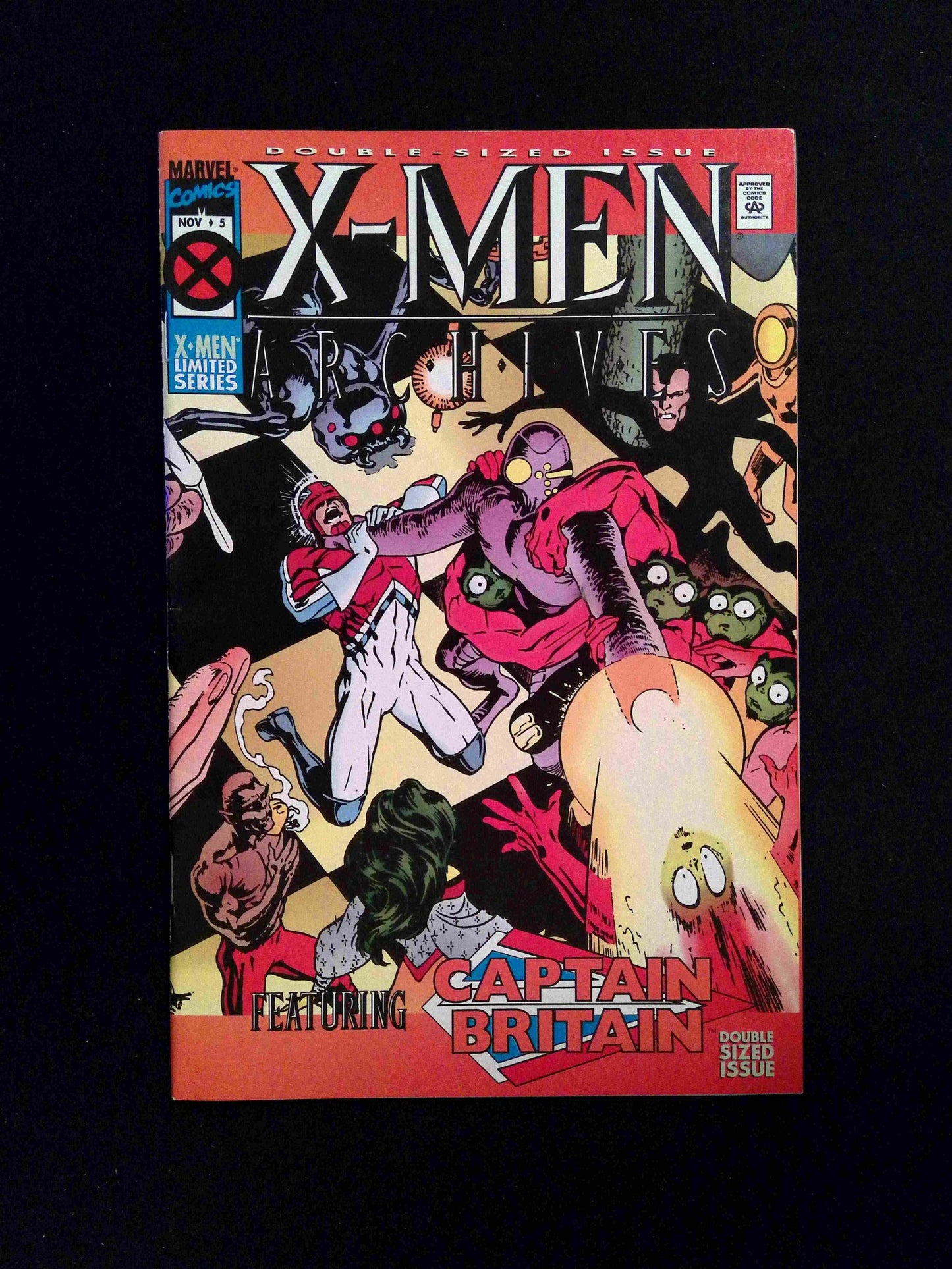 X-Men Archives Featuring Captain Britain #5  MARVEL Comics 1995 VF+