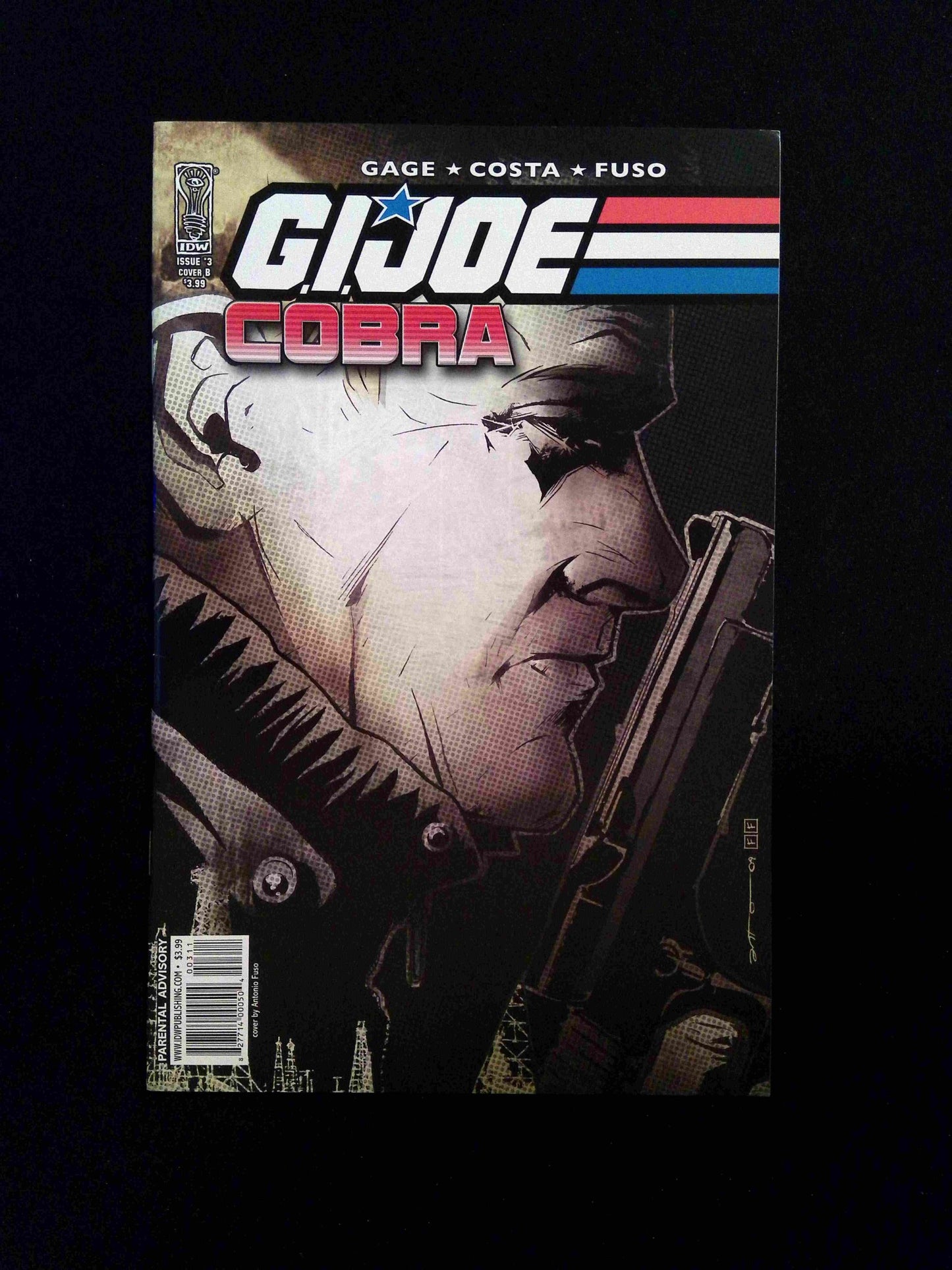 GI Joe Cobra #3B  IDW Comics 2009 VF/NM  FUSO VARIANT