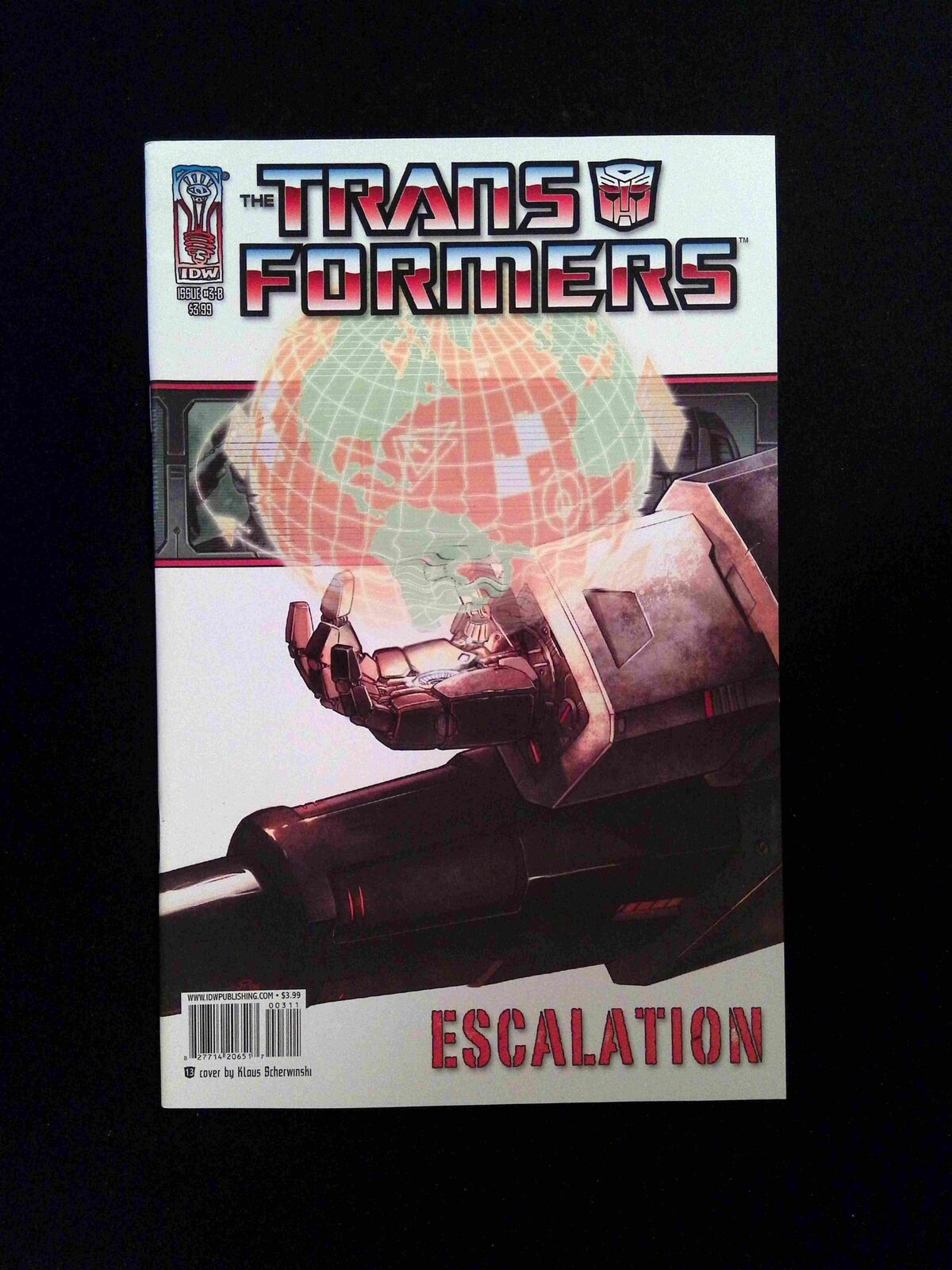 Transformers Escalation #3B  IDW Comics 2007 VF+  Scherwinski Variant