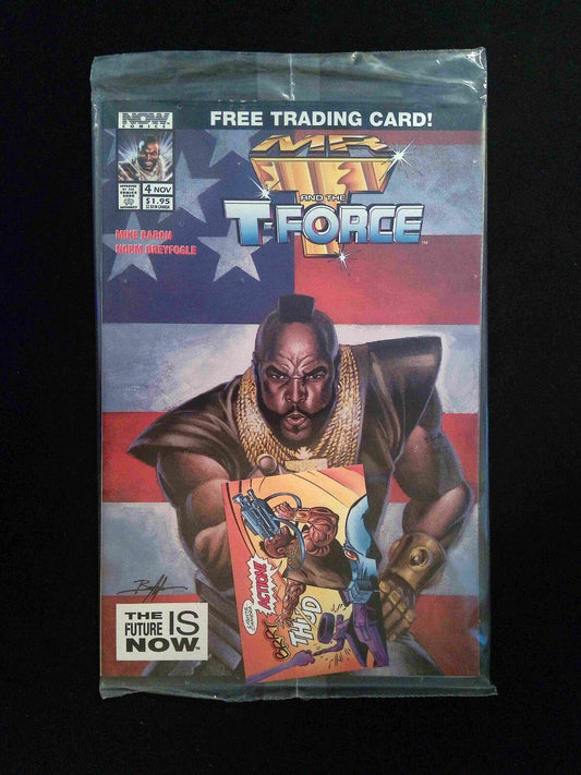 Mr. T And The T Force #4  Now Comics 1993 NM  Polybagged With Card