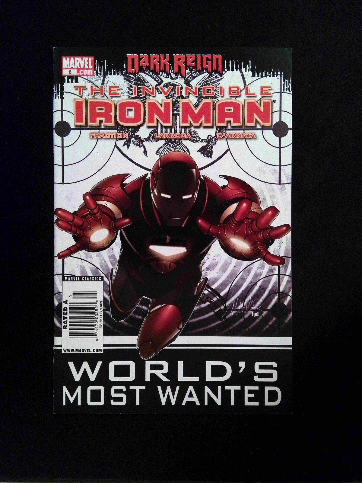 Invincible Iron Man #8  Marvel Comics 2009 VF+