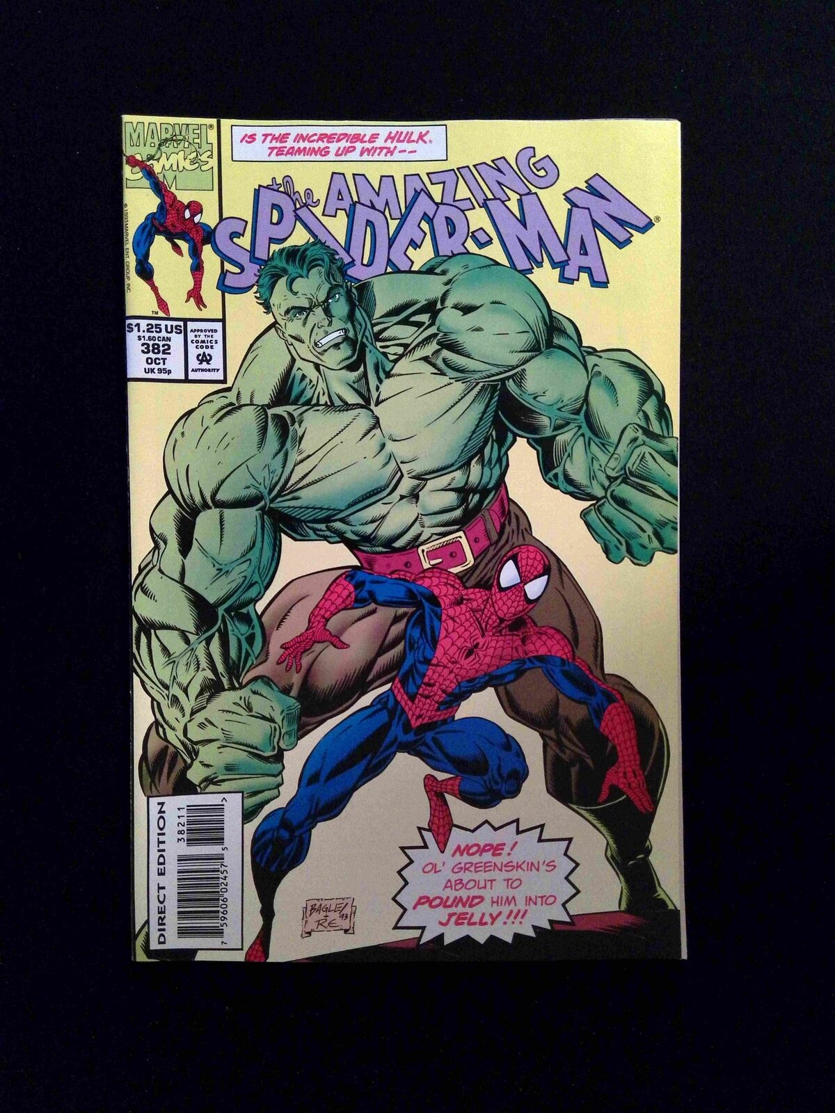 Amazing Spider-Man  #382  MARVEL Comics 1993 VF+