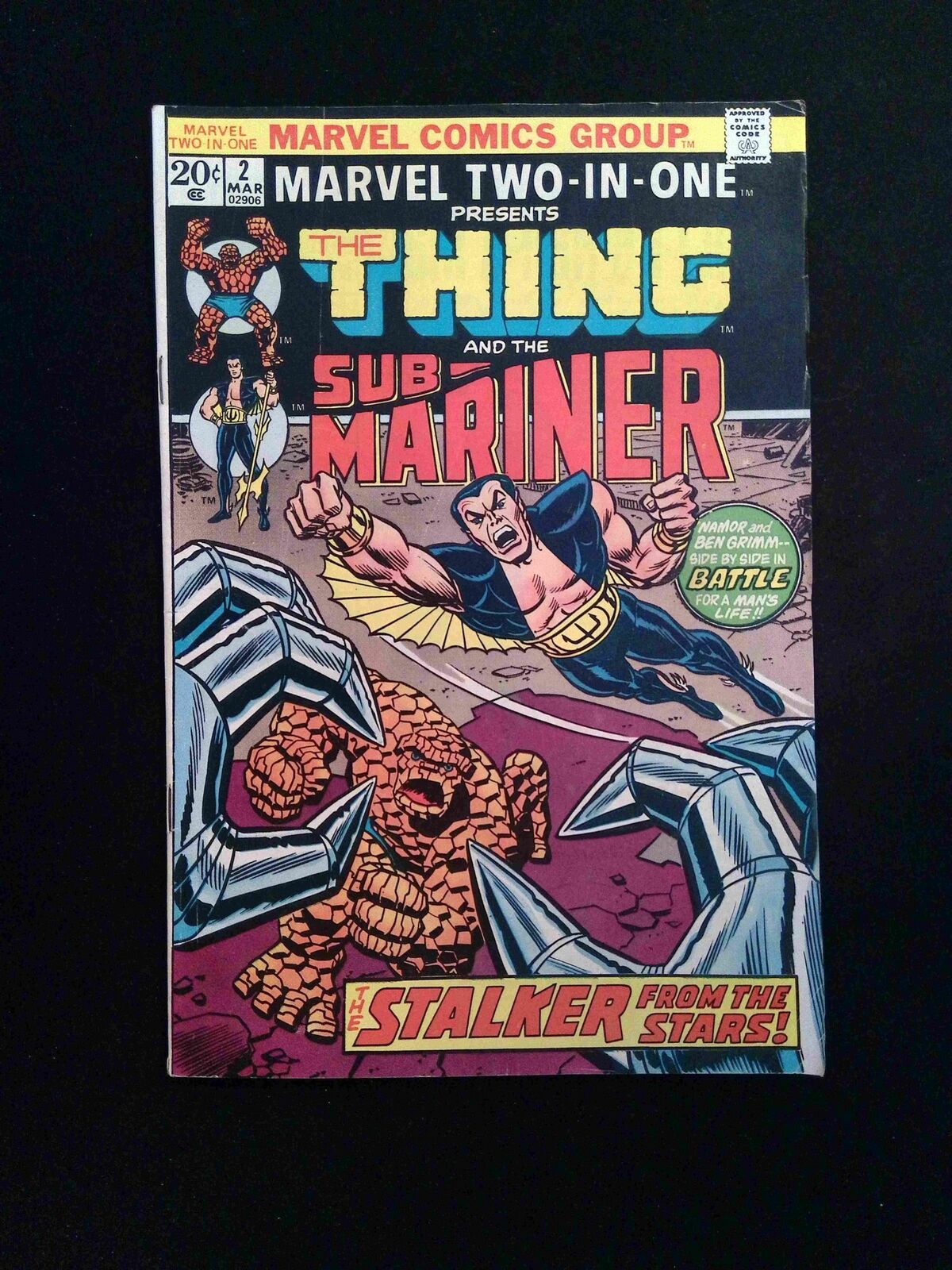 Marvel Two On One #2  Marvel Comics 1974 FN+