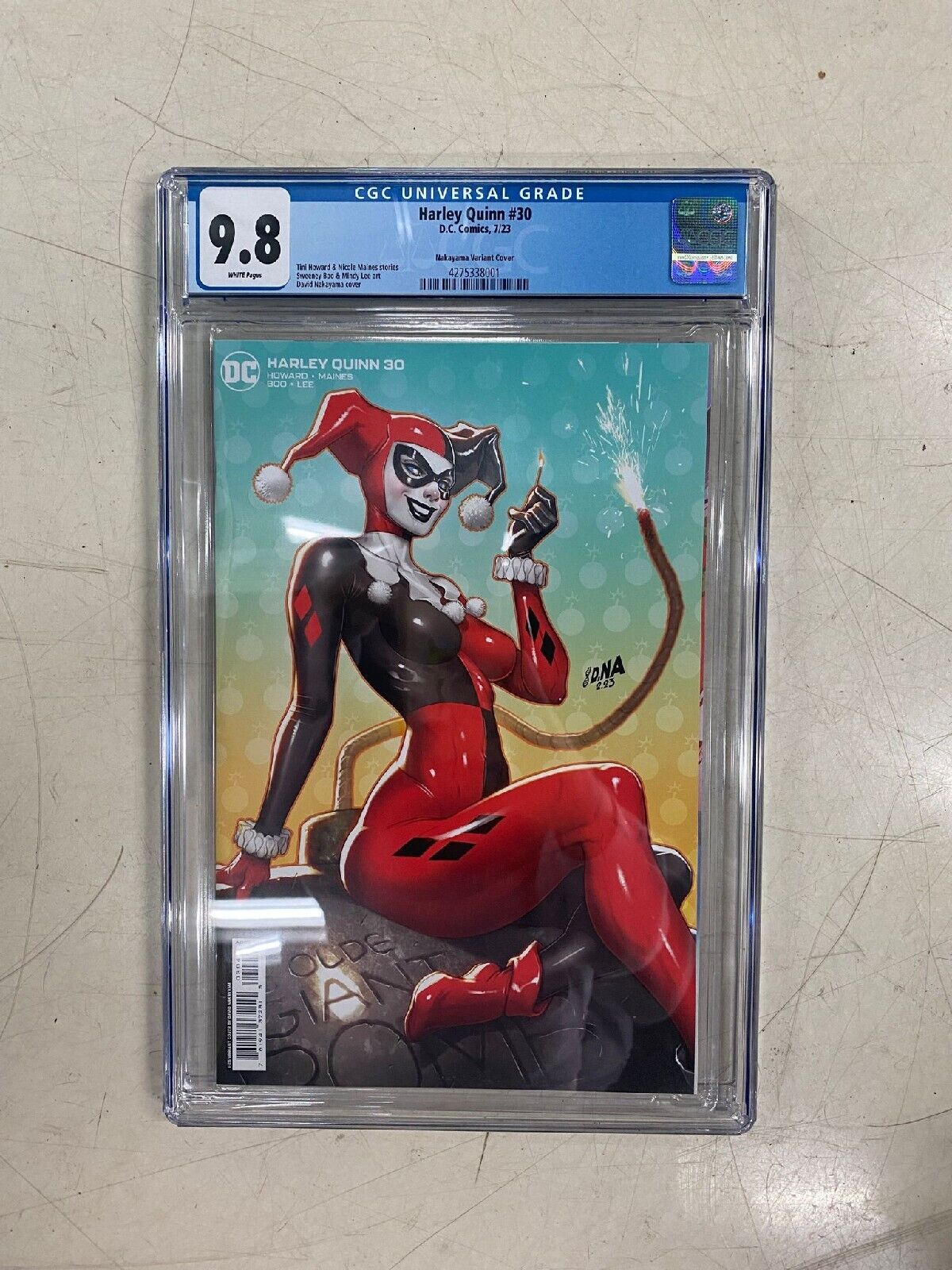 HARLEY QUINN #30 DC 2023 CGC 9.8 David Nakayama 1:25 Retailer Incentive Ratio