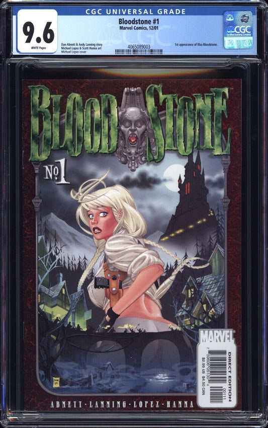 Bloodstone	#1 Marvel (2001) CGC NM+ 9.6 - 1st Elsa Bloodstone Appearance KEY