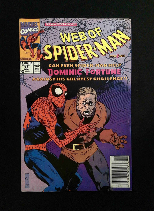 Web of Spider-Man #71  MARVEL Comics 1990 VF- NEWSSTAND