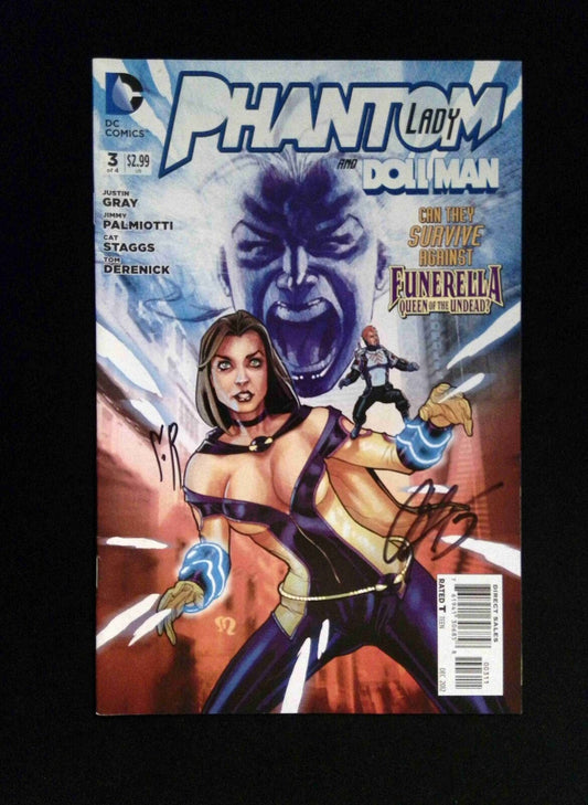 Phantom Lady #3  DC Comics 2012 VF+  SIGNED BY Stéphane Roux & Cat Staggs