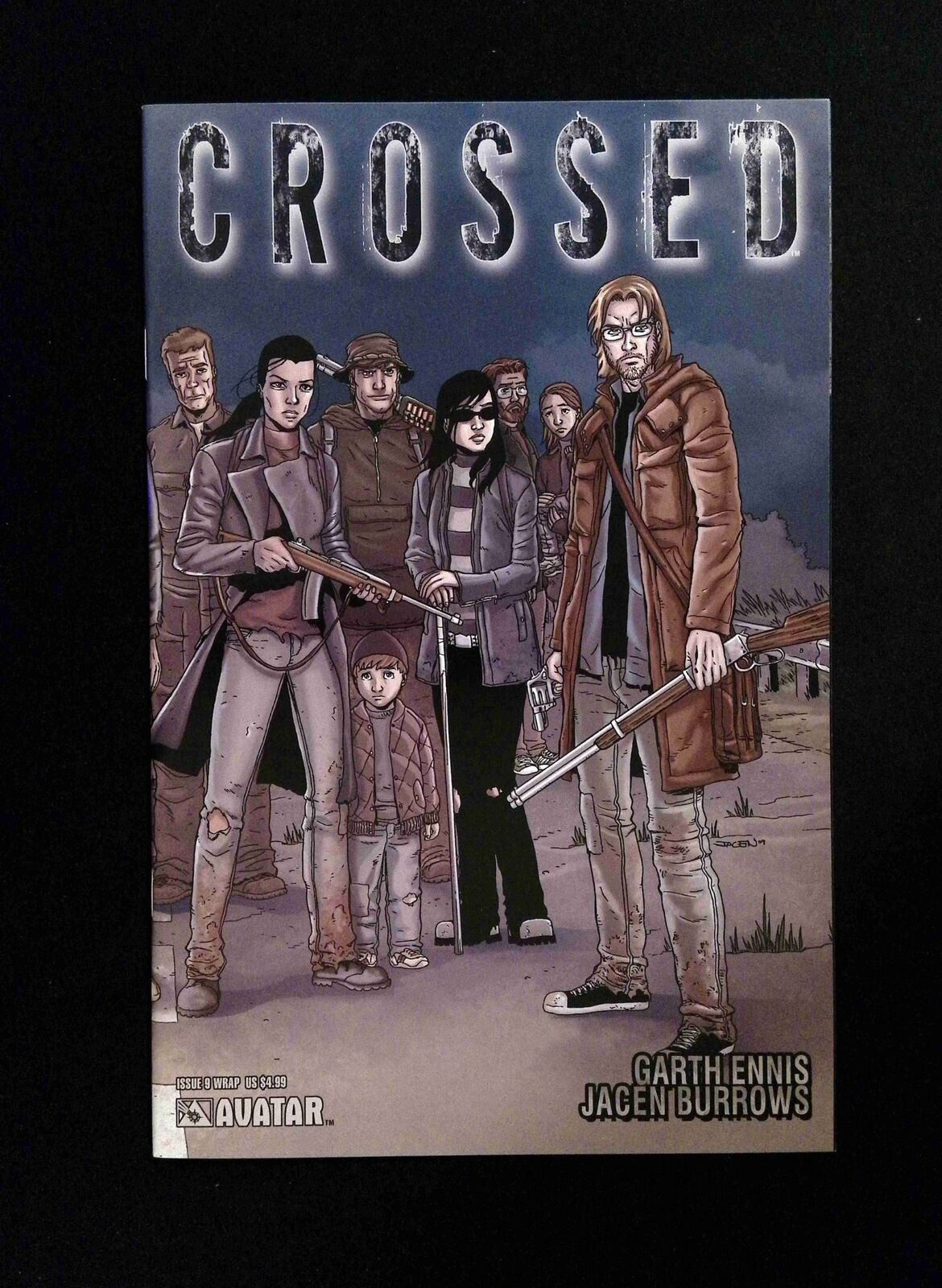 Crossed #9WRAP  AVATAR Comics 2010 NM  BURROWS VARIANT