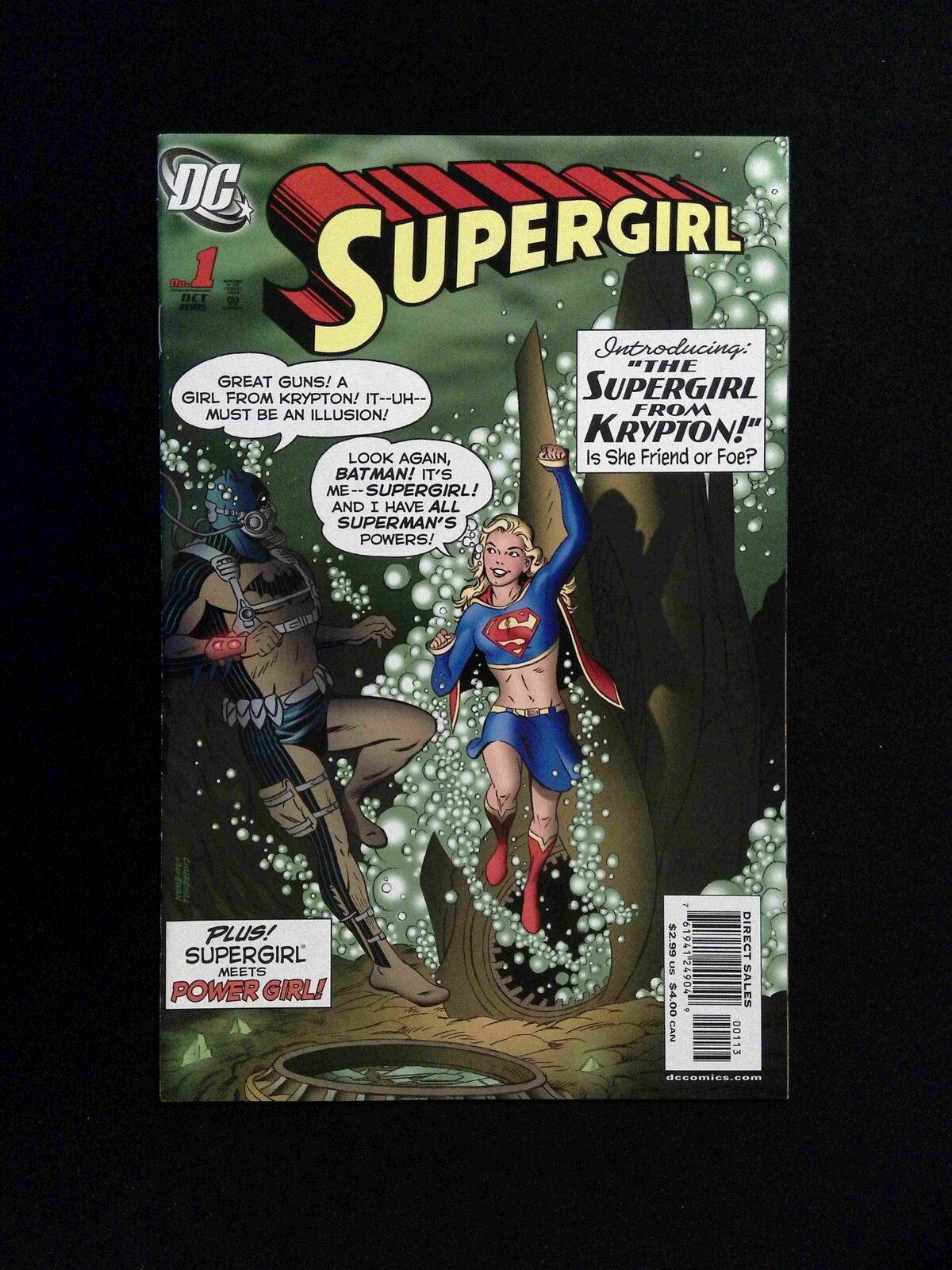 Supergirl #1D (4TH SERIES) DC Comics 2005 VF/NM  CHURCHILL VARIANT