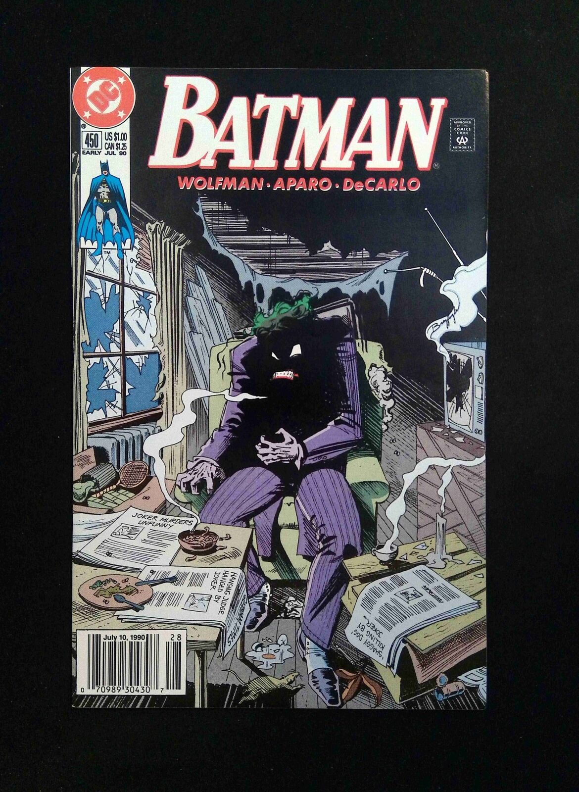 Batman #450  DC Comics 1990 VF/NM NEWSSTAND