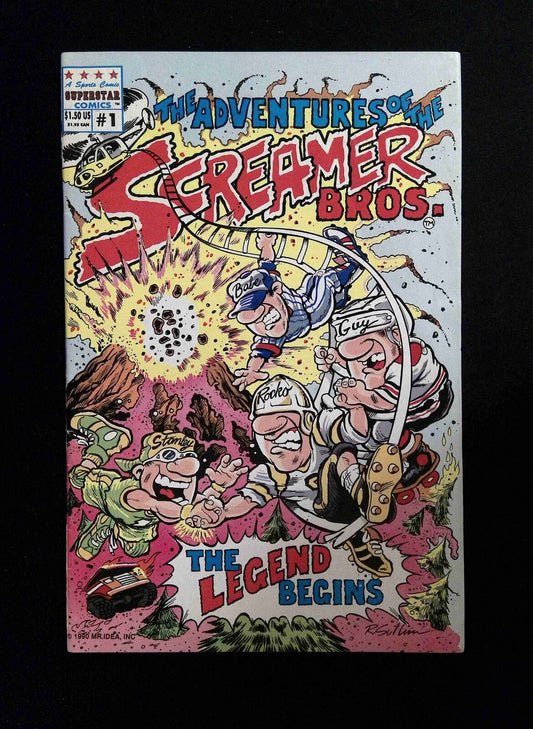 Adventures of the Screamer Bros #1  SUPERSTAR  Comics 1990 VF-