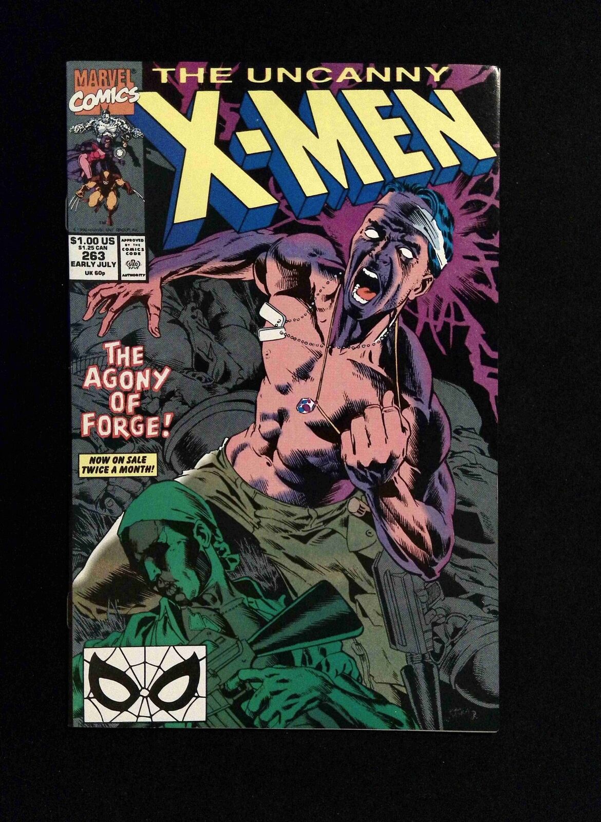 Uncanny X-Men #263  MARVEL Comics 1990 VF+