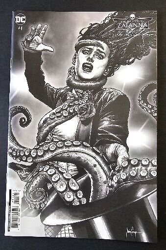 Knight Terrors: Zatanna #1 DC Mico Suayan 1:50 B&W Variant SIGNED W/ COA