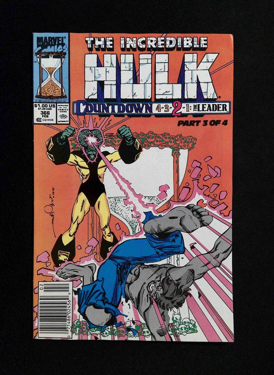Incredible Hulk #366  Marvel Comics 1990 VF- Newsstand