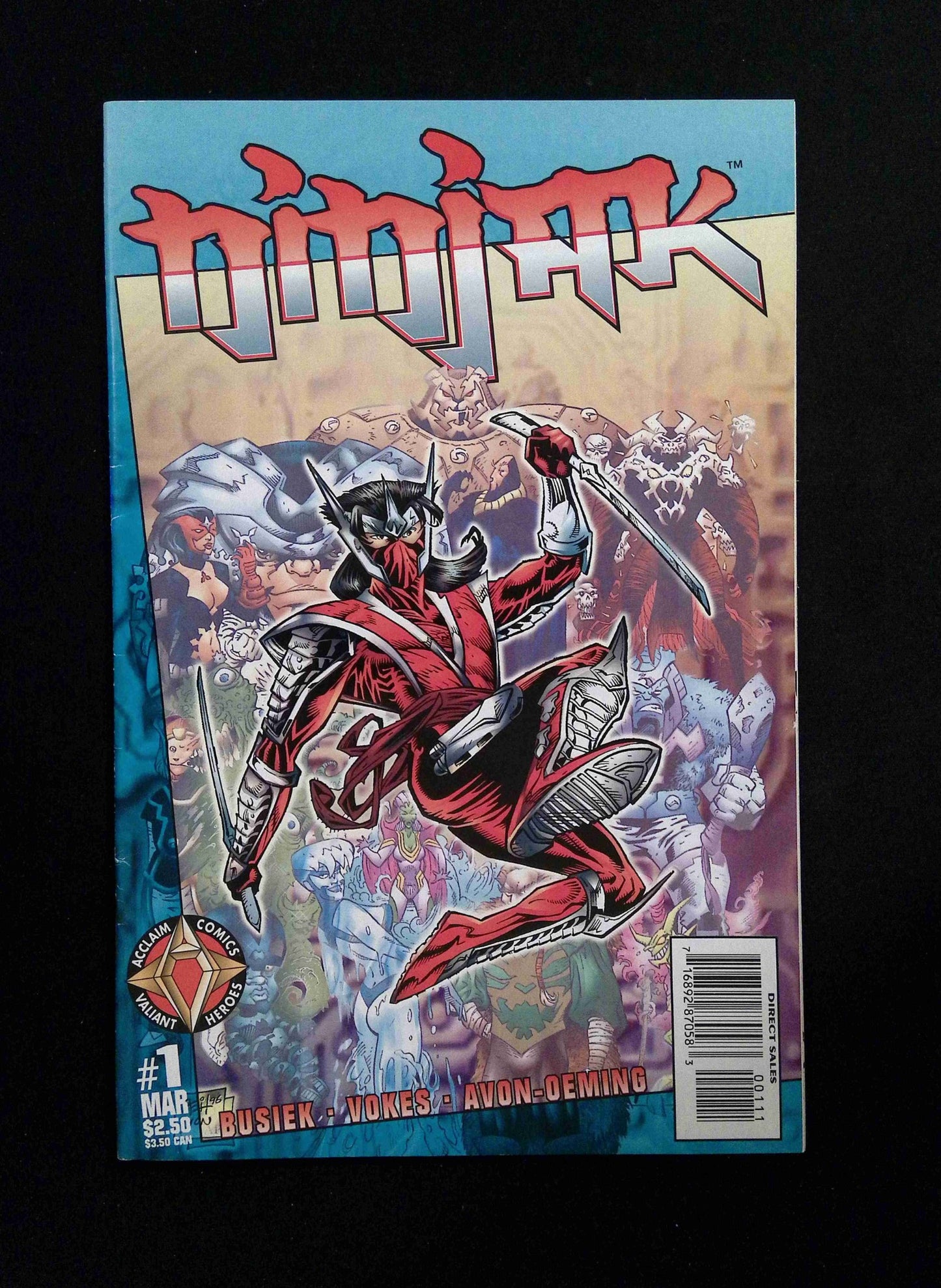 Ninjak #1 (2ND SERIES) ACCLAIM Comics 1997 VF