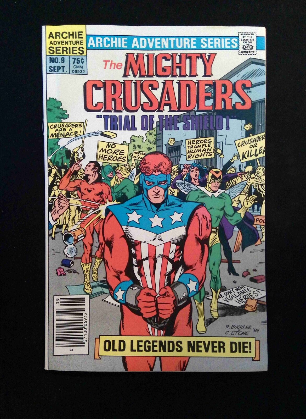 Mighty Crusaders #9  RED CIRCLE / ARCHIE Comics 1984 VF NEWSSTAND