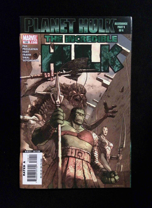 Incredible Hulk #100 (2ND SERIES) MARVEL Comics 2007 VF/NM
