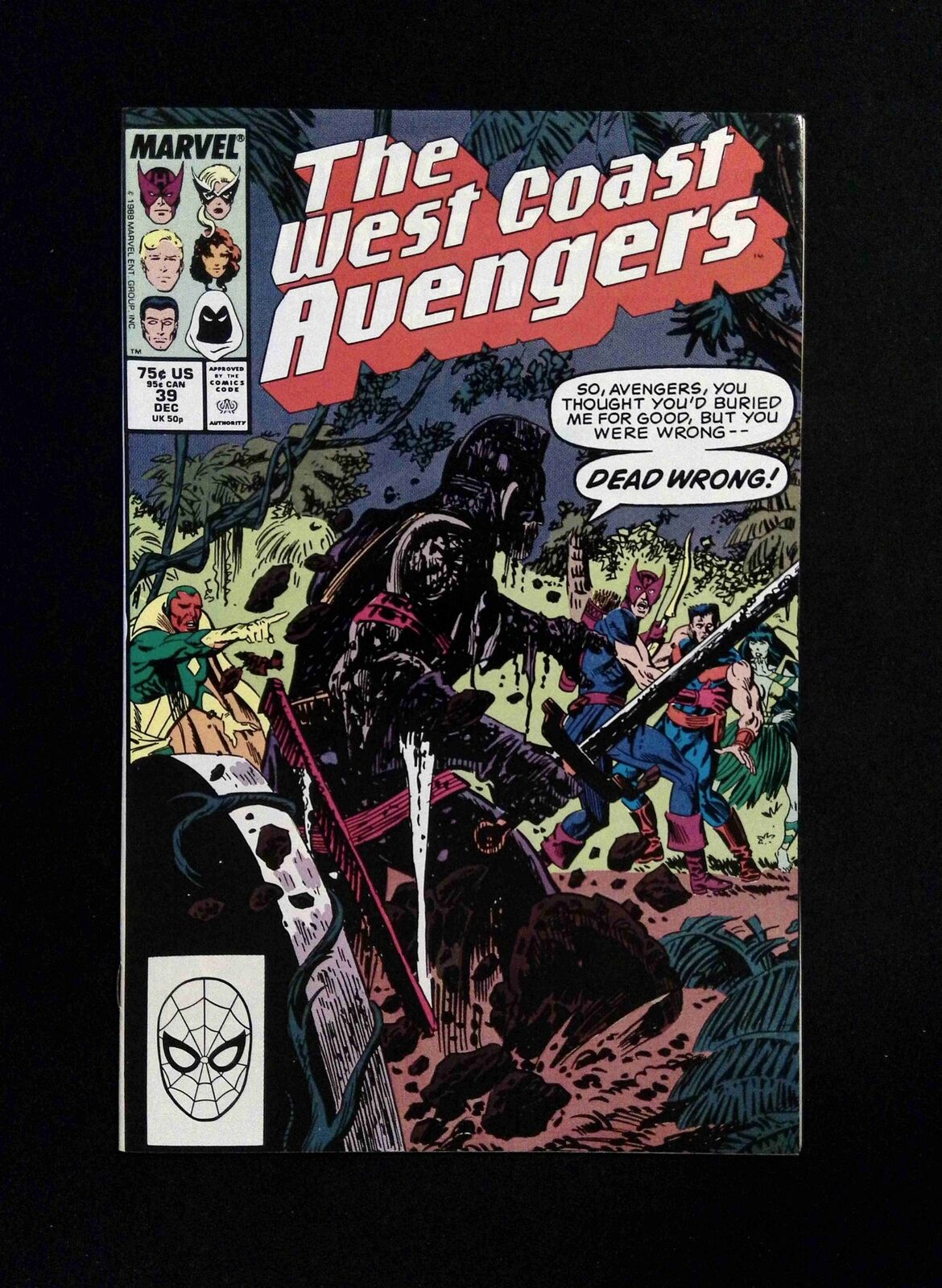 Avengers West Coast #39  MARVEL Comics 1988 VF+