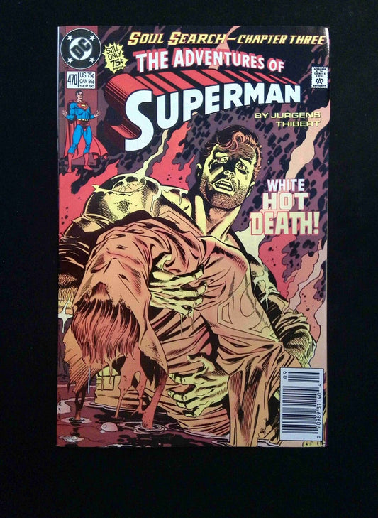 Adventures of Superman #470  DC Comics 1990 VF+ NEWSSTAND