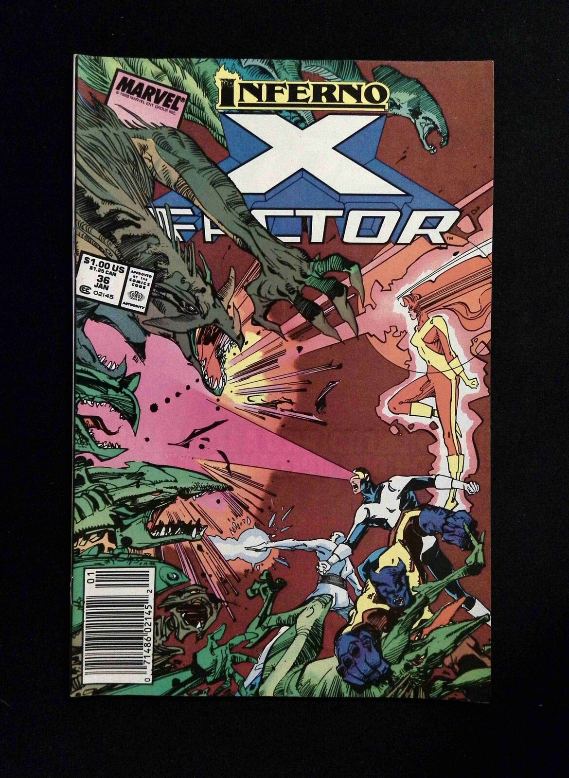 X-Factor #36  MARVEL Comics 1989 FN/VF NEWSSTAND