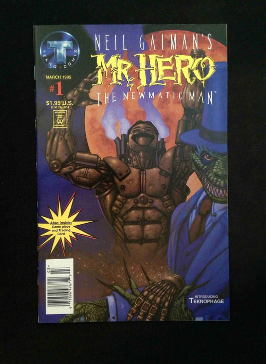 Mr Hero  the Newmatic Man #1  TEKNO COMIX Comics 1995 VF+ NEWSSTAND