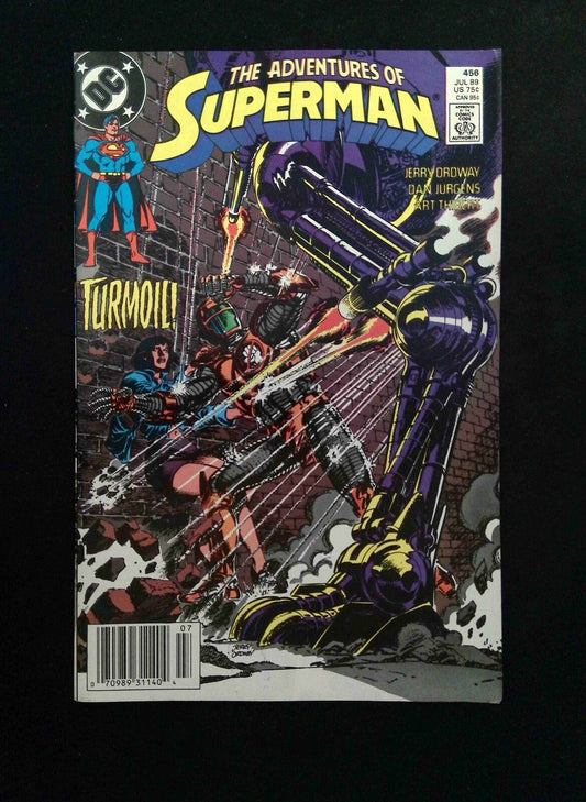 Adventures of Superman #456  DC Comics 1989 VF+ NEWSSTAND