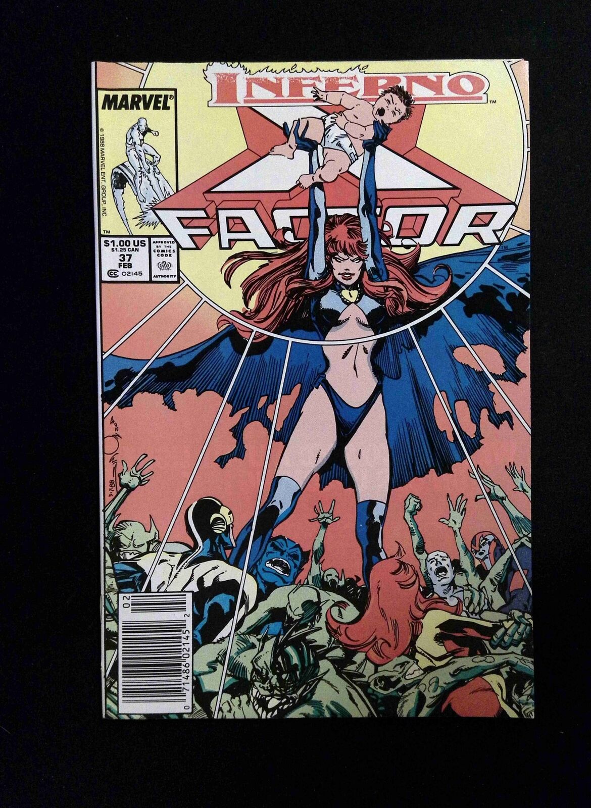 X-Factor #37  MARVEL Comics 1989 VF NEWSSTAND