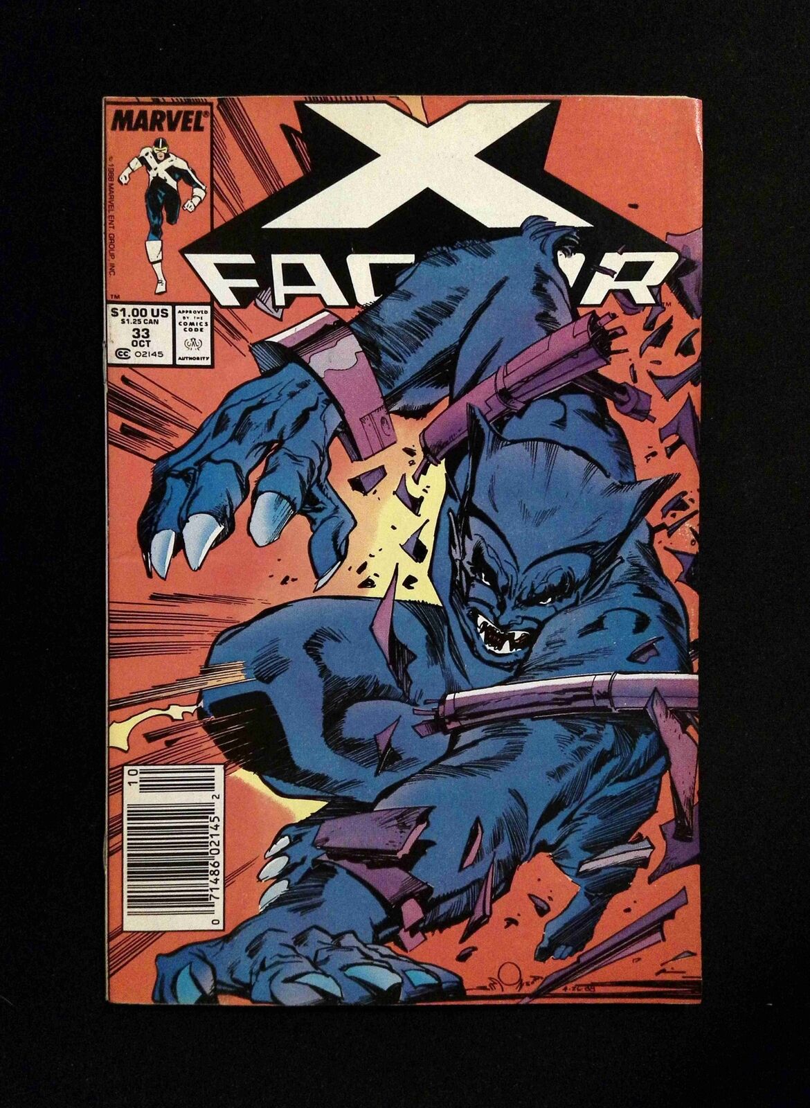 X-Factor #33  MARVEL Comics 1988 FN/VF NEWSSTAND