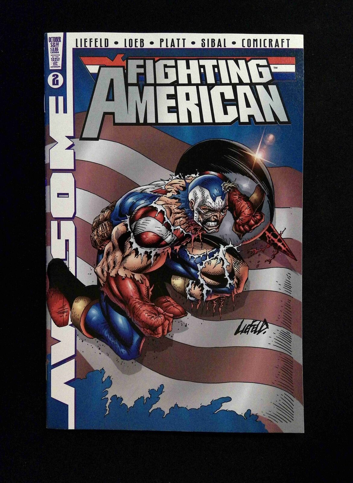 Fighting America #2  AWESOME Comics 1997 VF