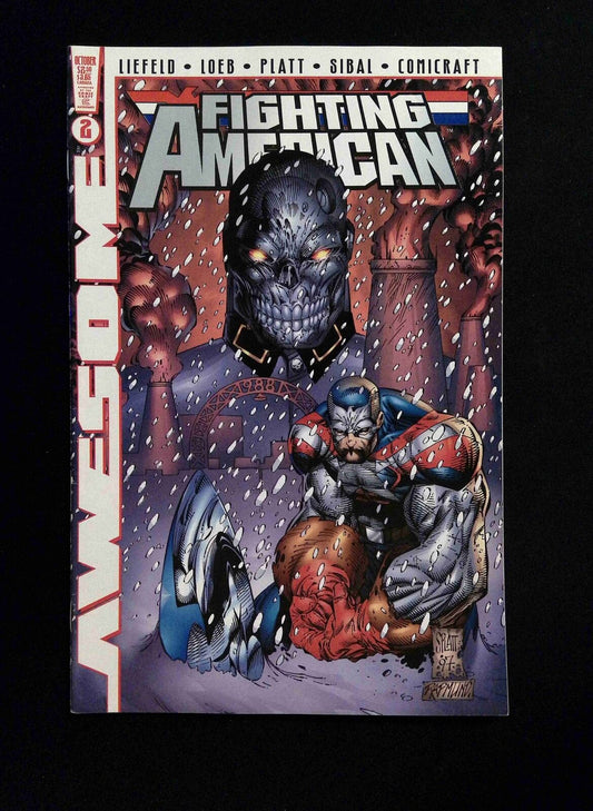 Fighting America #2B  AWESOME Comics 1997 VF  Platt and Rapmund Variant