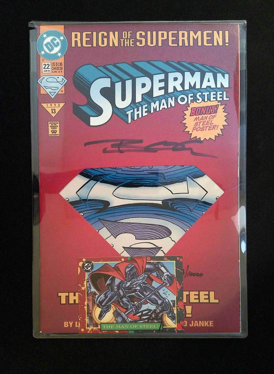 Superman The Man Of Steel #22 DC 1993 VF+  SIGNED BY JON BOGDANOVE AND COA