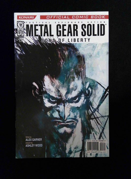 Metal Gear Solid Sons Of Liberty #3B  IDW Comics 2005 VF+  VARIANT COVER