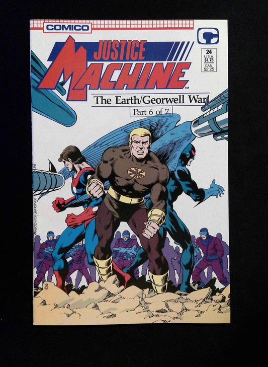 Justice Machine #24  COMICO Comics 1988 VF/NM