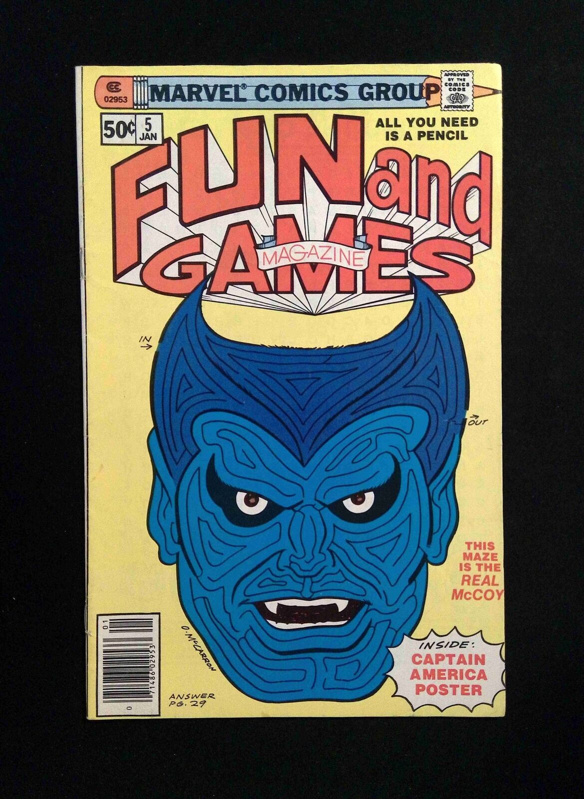 Marvel Fun  and Games #5  MARVEL Comics 1980 FN NEWSSTAND