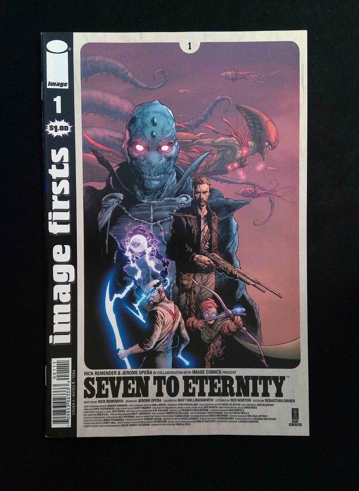 Image Firsts Seven To Eternity #1  IMAGE Comics 2017 VF+