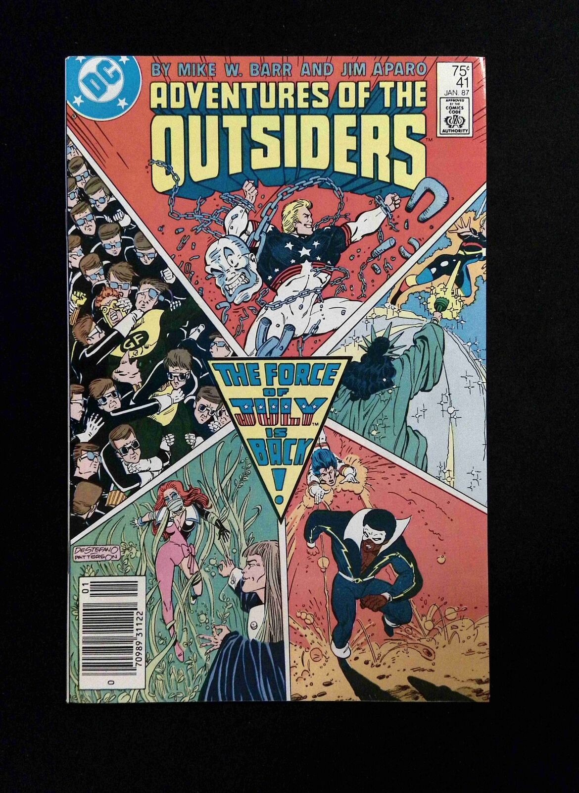 Batman and the Outsiders #41  DC Comics 1987 VF+ NEWSSTAND