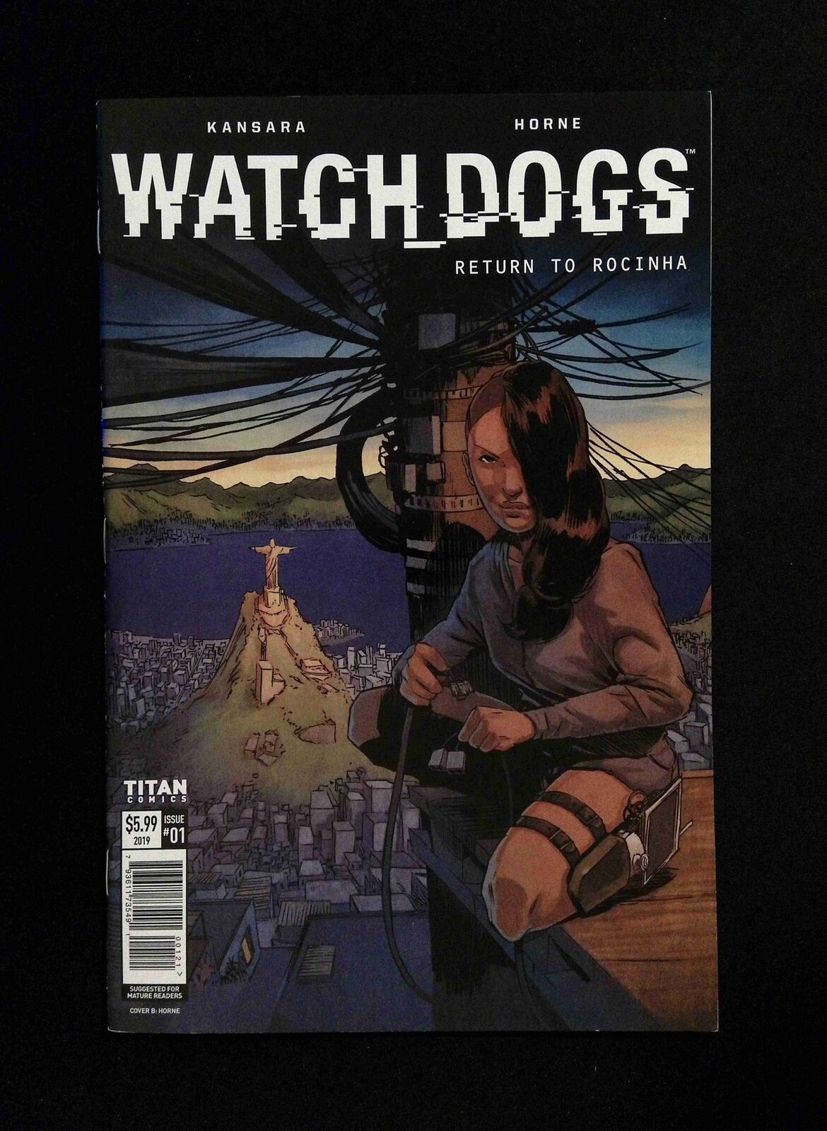 Watch Dogs #1B  TITAN Comics 2019 NM-  HORNE VARIANT