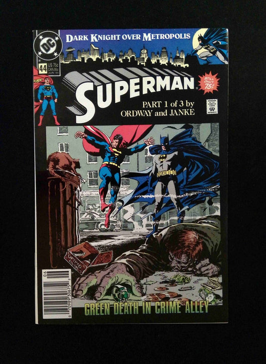 Superman #44 (2ND SERIES) DC Comics 1990 VF/NM NEWSSTAND