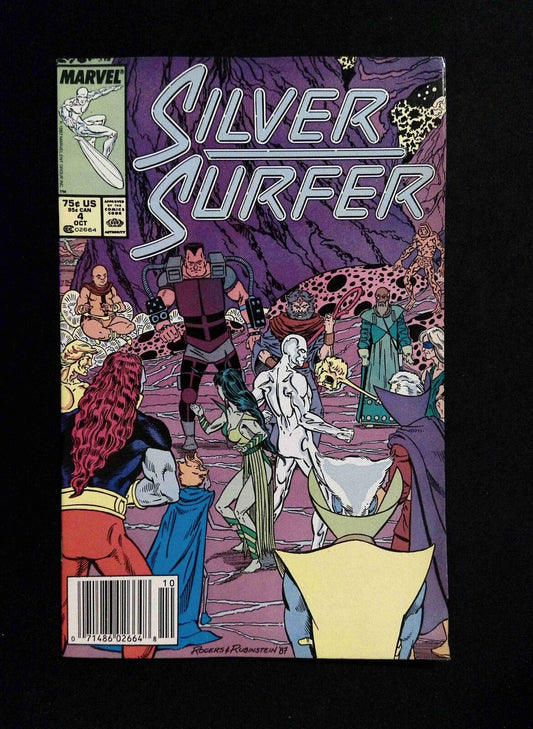 Silver Surfer #4  MARVEL Comics 1987 VF NEWSSTAND