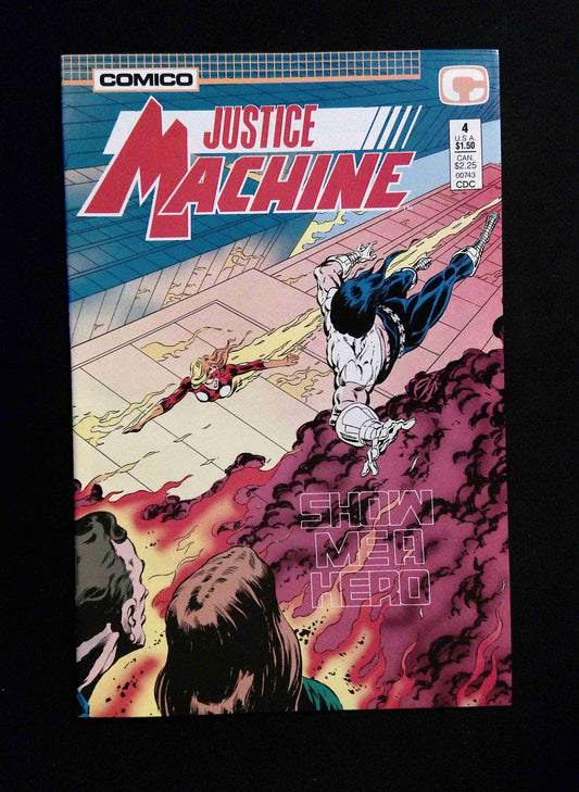 Justice Machine #4  COMICO Comics 1987 VF/NM