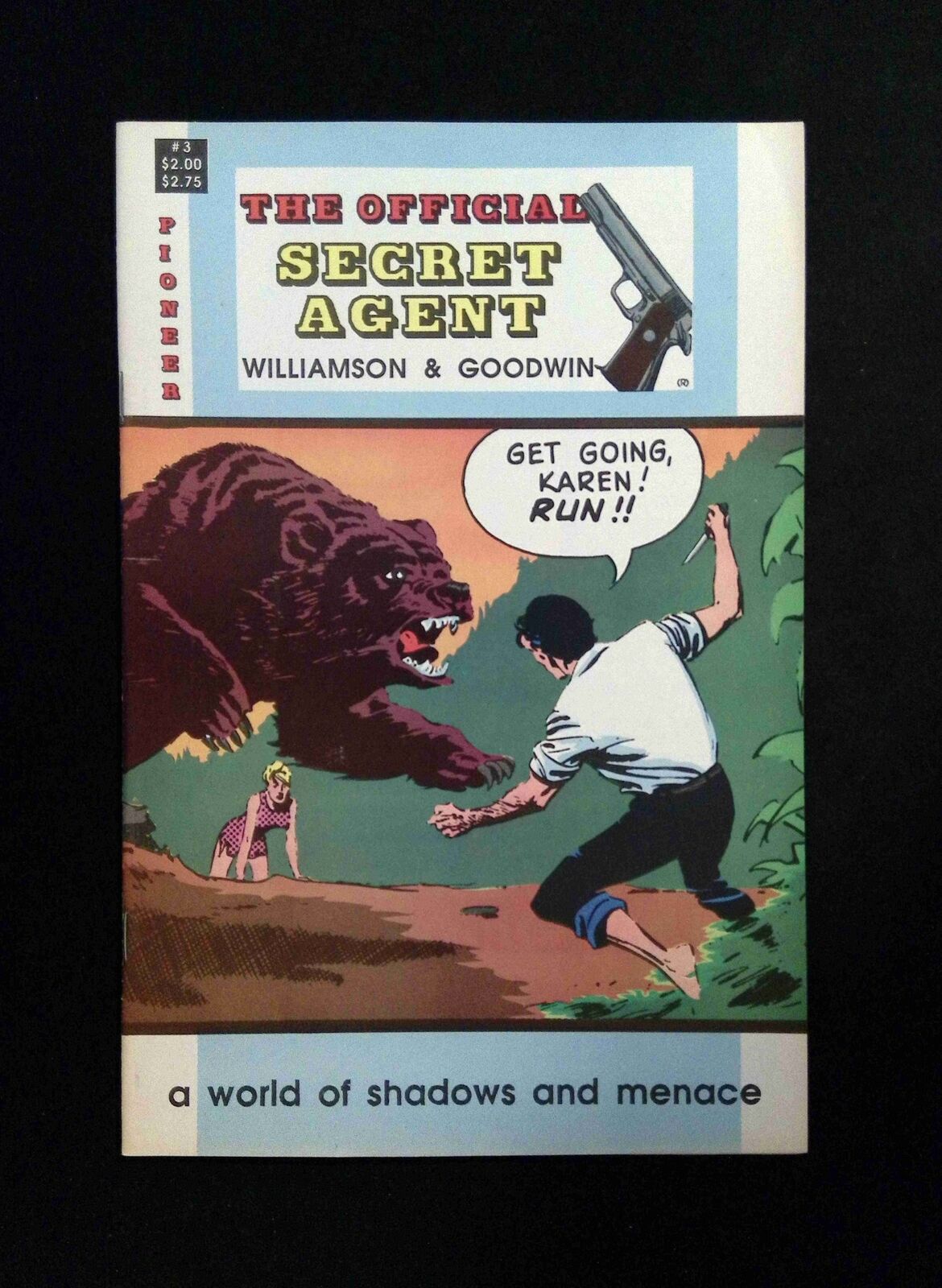 Official Secert Agent #3  PIONEER Comics 1988 VF-