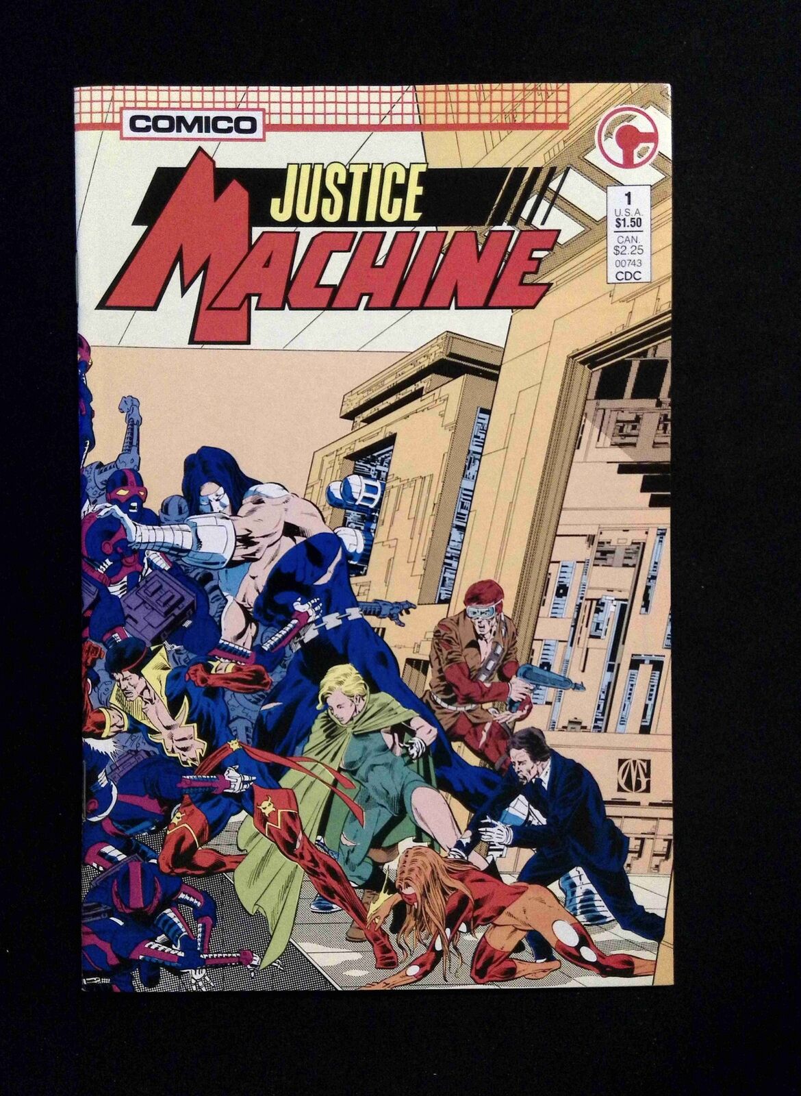 Justice Machine #1  COMICO Comics 1987 VF/NM