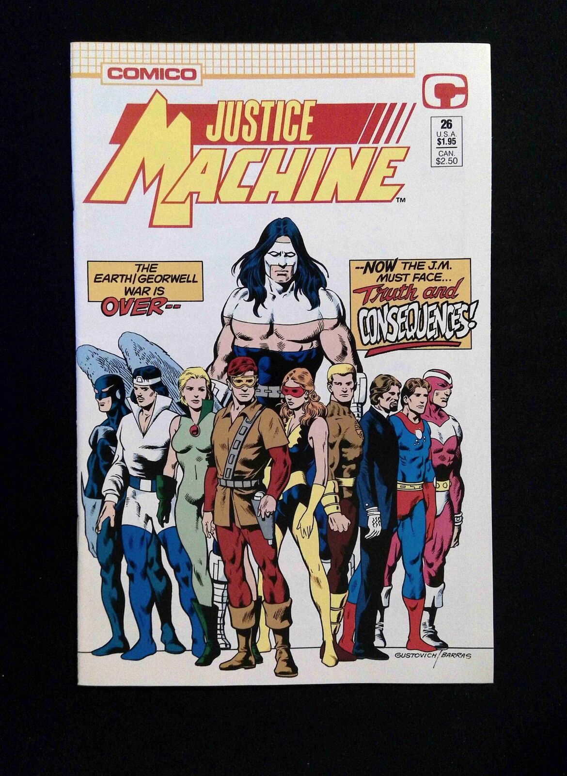 Justice Machine #26  COMICO Comics 1989 VF+