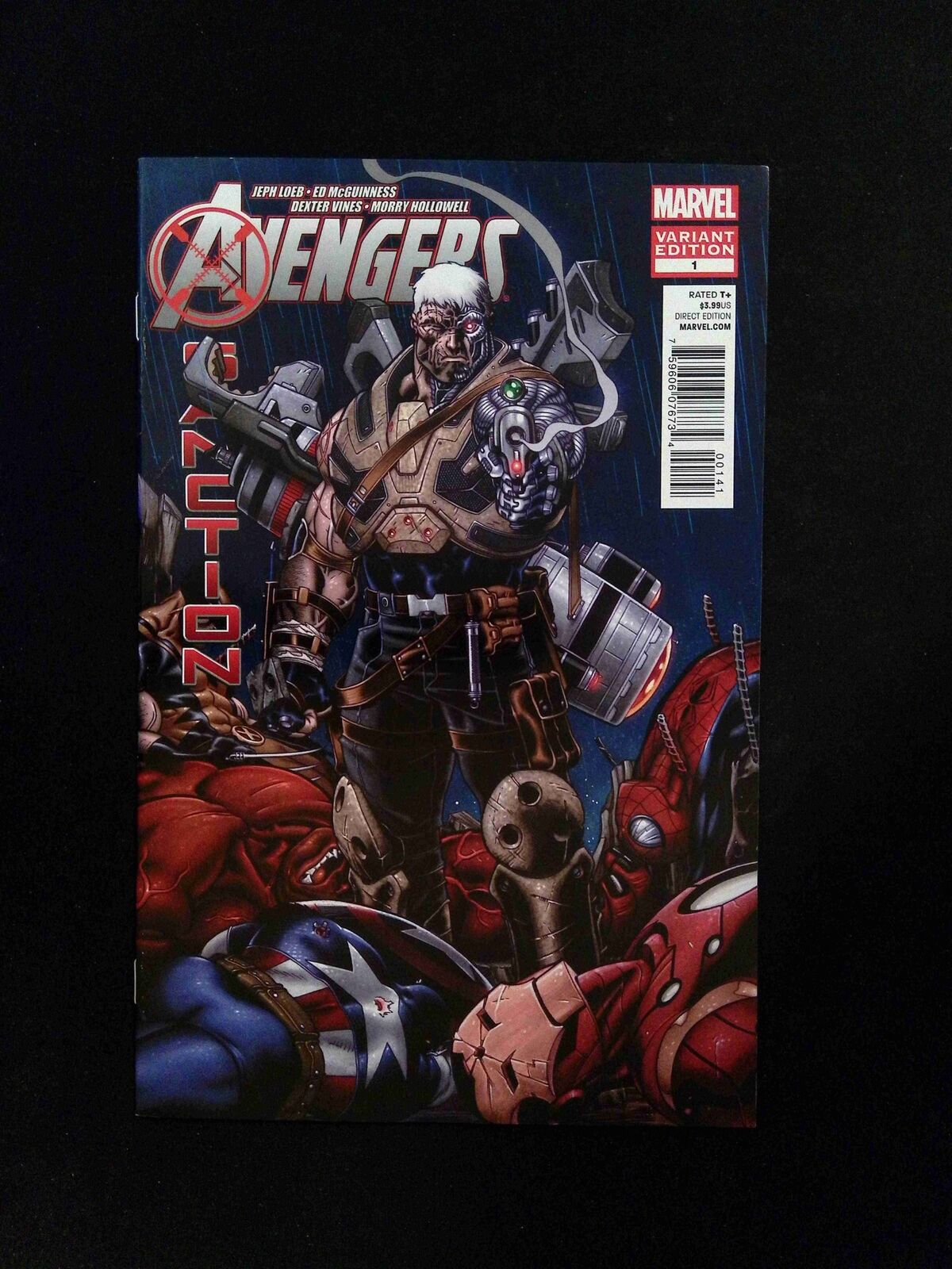 Avengers X-Sanction #1D  Marvel Comics 2012 VF+  1/15 Limited Variant