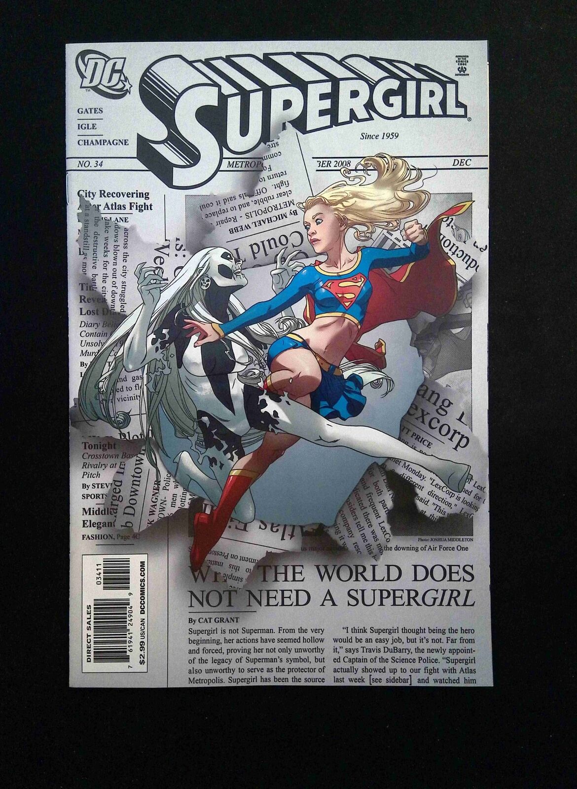 Supergirl  #34 (4TH SERIES) DC Comics 2008 NM